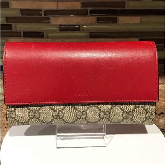 GUCCI GG Supreme French Flap Long Wallet ❤️🔥 - Picture 10 of 17